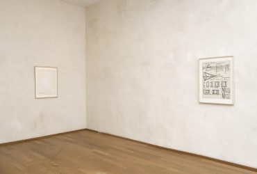 Raoul Hausmann, Blanc sur blanc, 1970, collage et Sans titre, 1953 Encre et crayon sur papier. Collection Musée  d’art contemporain de la Haute-Vienne. Château de Rochechouart. 